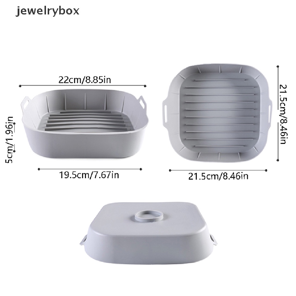 [jewelrybox] 22 cm Air Fryer Silicone Pot Air Fryer Basket Liner Anti Lengket Oven Baking Tray Butik