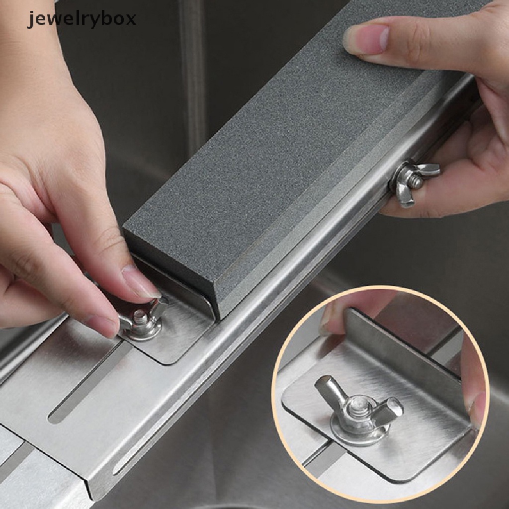 [jewelrybox] Adjustable Over Sink Sharpening Stone Holder Retractable Whetstone Wastafel Bridge Butik