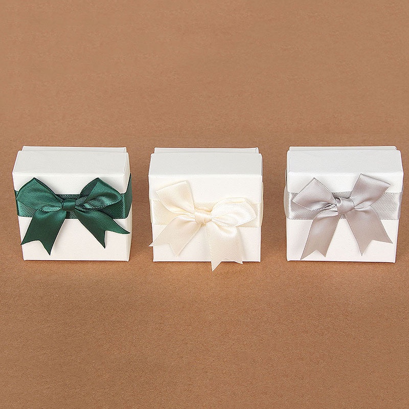 Ring Box Tempat Cincin Sepasang Cute Bow Packing Box Tempat Gelang Anting Jewlery Paket Box