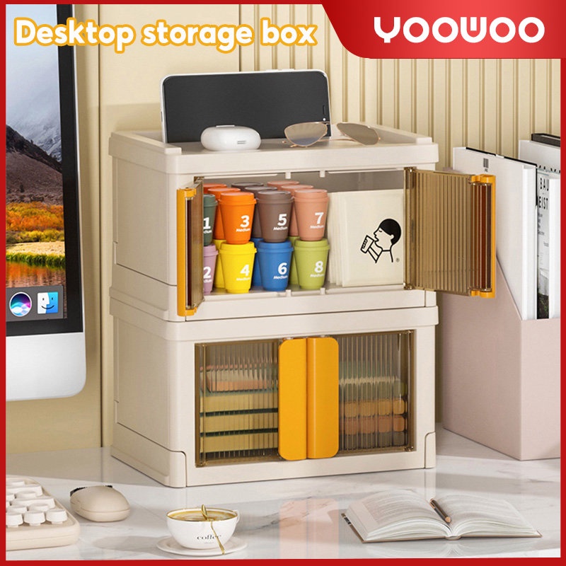 Storage Box / Kotak penyimpanan portable / storage penutup ganda / kotak penyimpanan lipat