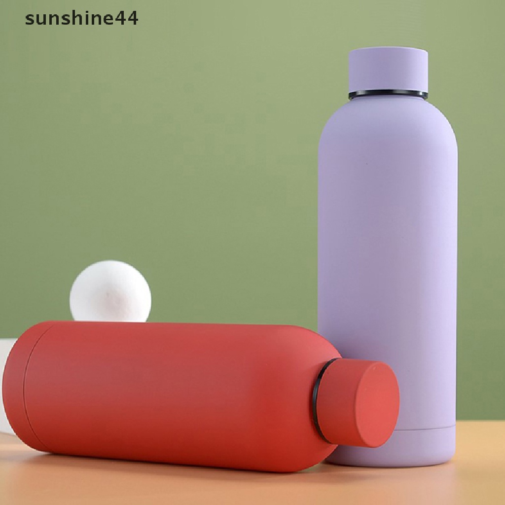 Botol Air Minum 500ml Anti Karat Sunshine 304botol Air Olahraga Outdoor Frosted ID