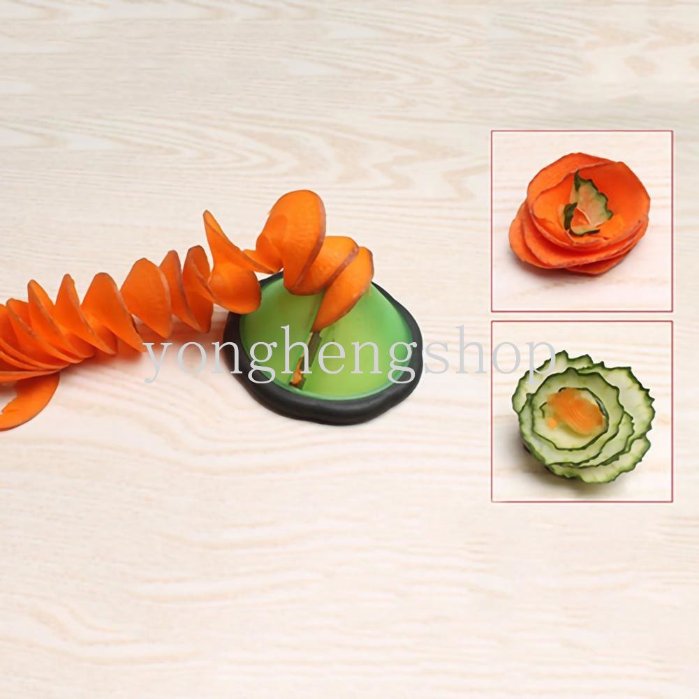 Kreatif Kentang Wortel Spiral Cutter Corong Berbentuk Sayuran Bunga Alat Ukir Buah Melon Lobak Parutan Timun Bunga Pengeriting Slicer Peeler Gadget Dapur