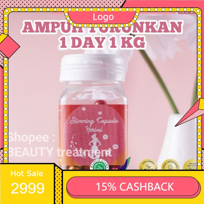 Slimming Capsul Herbal Strong - Pelangsing Badan Alami