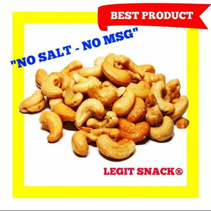 

1KG Mede Tawar Panggang Kacang Mete Oven Roasted Plain Cashew