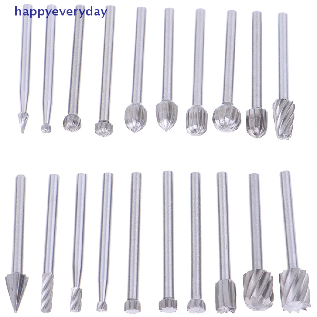 [happy] 20pcs Tungsten Carbide Rotary Point Burr Die Grinder Shank Set 3 * 40mm [ID]