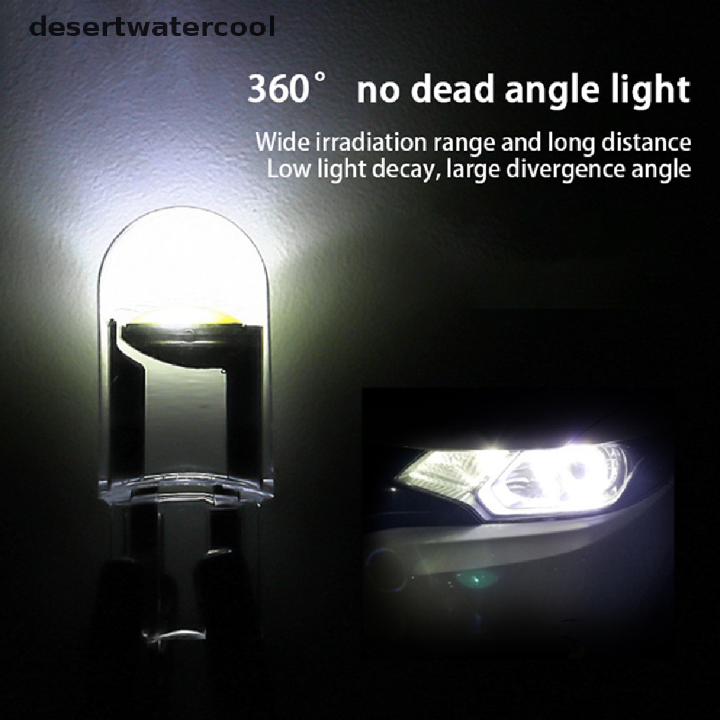 Deid 10X T10 194 168 W5W 2825lampu Bohlam Interior Plat LED COB 6000K UK Martijn