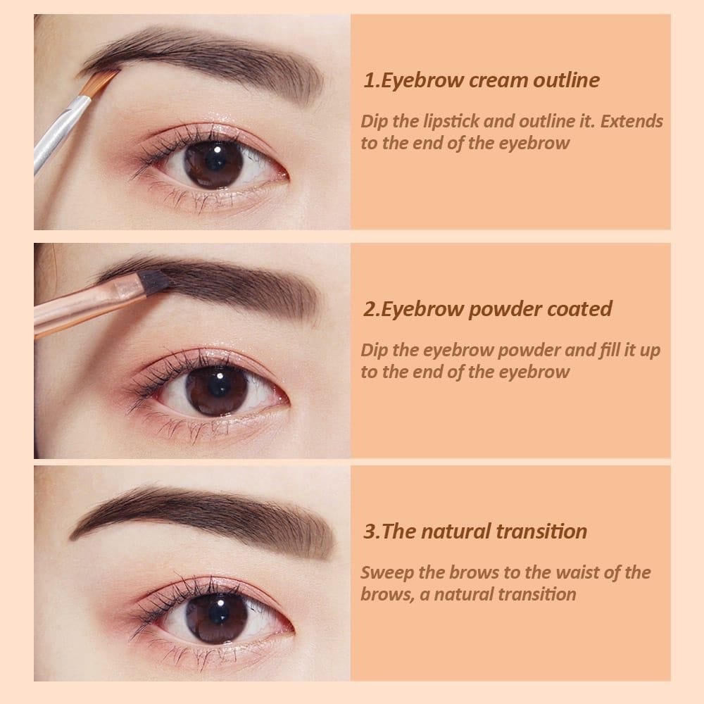 EYEBROW KIT DUO EFFECT EYEBROW WATERPROOF BY SIMOLLA EYEBROW