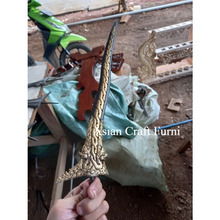 Keris nogo kembar runting kinatah KJM1122 Bisa dibadingkan dgn Toko Sebekah ACF1111