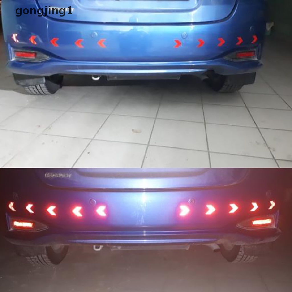 Ggg 10PCS Stiker Reflektif Pengaman Otomotif Super Reflektif Safety Sticker ID