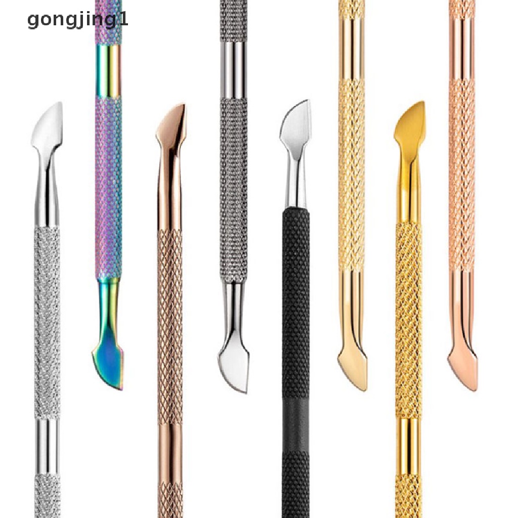 Ggg Sendok Pendorong Kuku Kutikula Manicure Nail Pusher Scraper Remover Stainless Steel ID