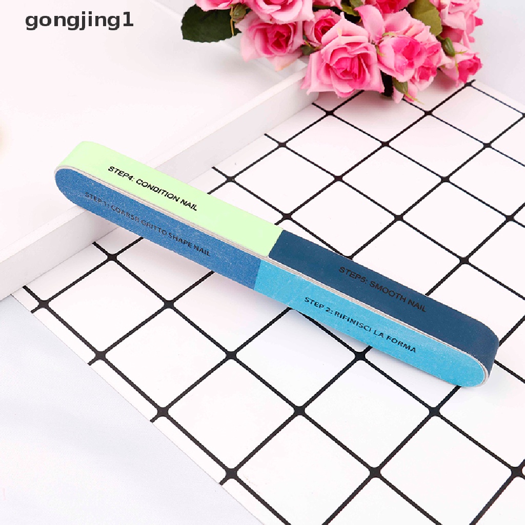 Ggg 1Pcs Kreatif pring Kikir Kuku Amplas Pasir Enam Sisi polishing file nail tool ID