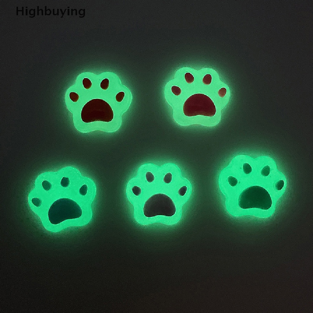 Hbid 2Pcs Luminous Mini Resin Cat Paw Dashboard Mobil Mainan Boneka Angka Dekorasi Taman Rumah Kartun Warna Lucu Hiasan Mobil Hadiah Glory