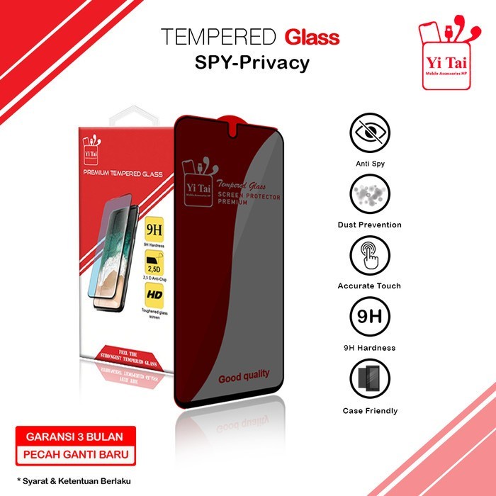 YI TAI - Tempered Glass Spy Xiaomi Redmi Note 12 4G 5G 12 Pro