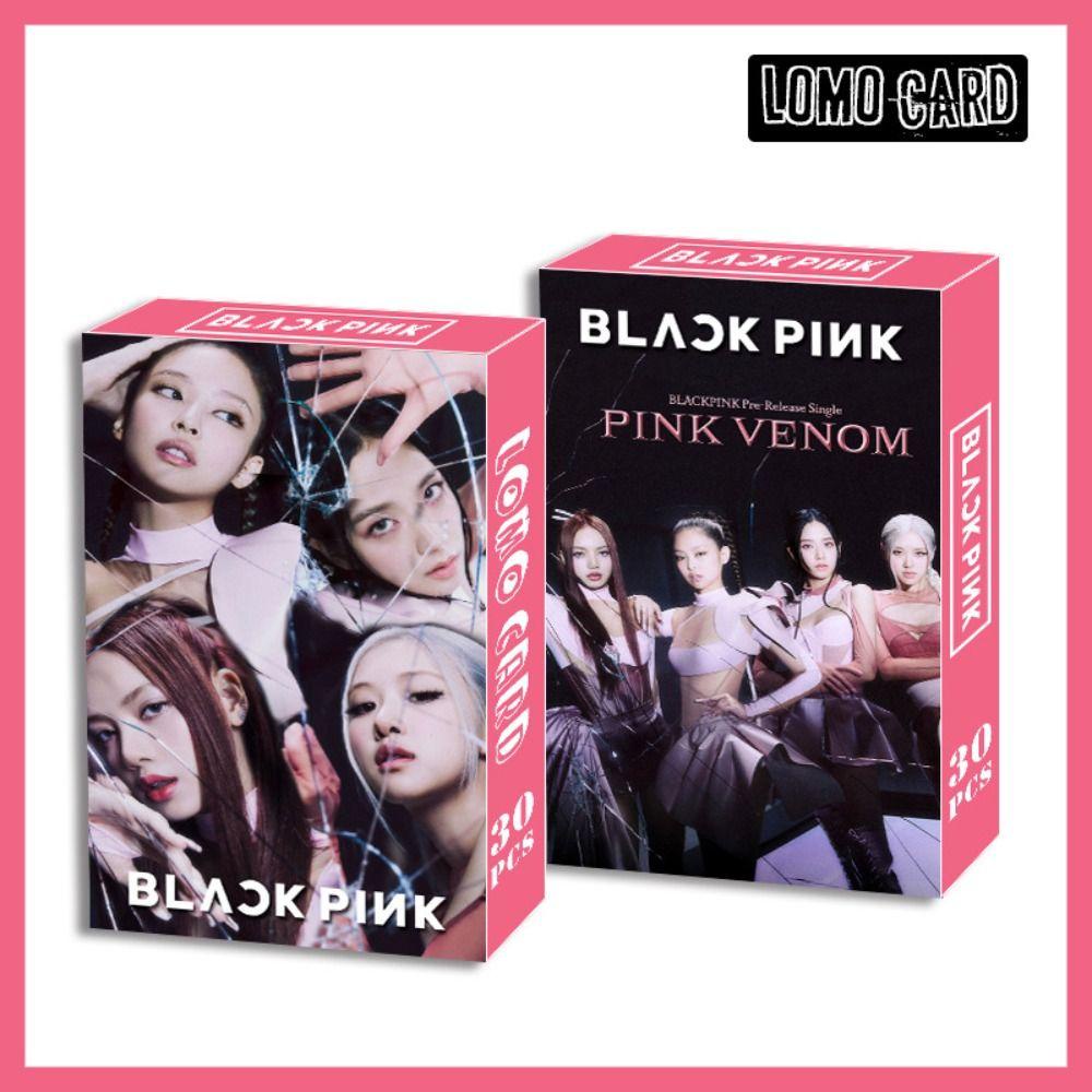 Set Kartu Lomo Agustina Blink Treasure Card Set Korea Fashion Cewek Grup Album Card Collector Card Born Pink World Tour Idol Cetak Foto HD Kartu JISOO ROSE Lomo Card