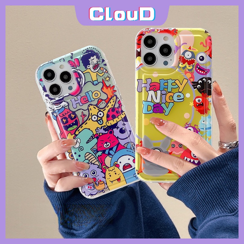 Kartun Airbag Shockproof Case Redmi 9A 10A 9T 10a1 9C NFC Redmi Note11 10s 9 10 11s Note9 Note11 Note10s Note10 Cute Monster University Soft Tpu Back Cover