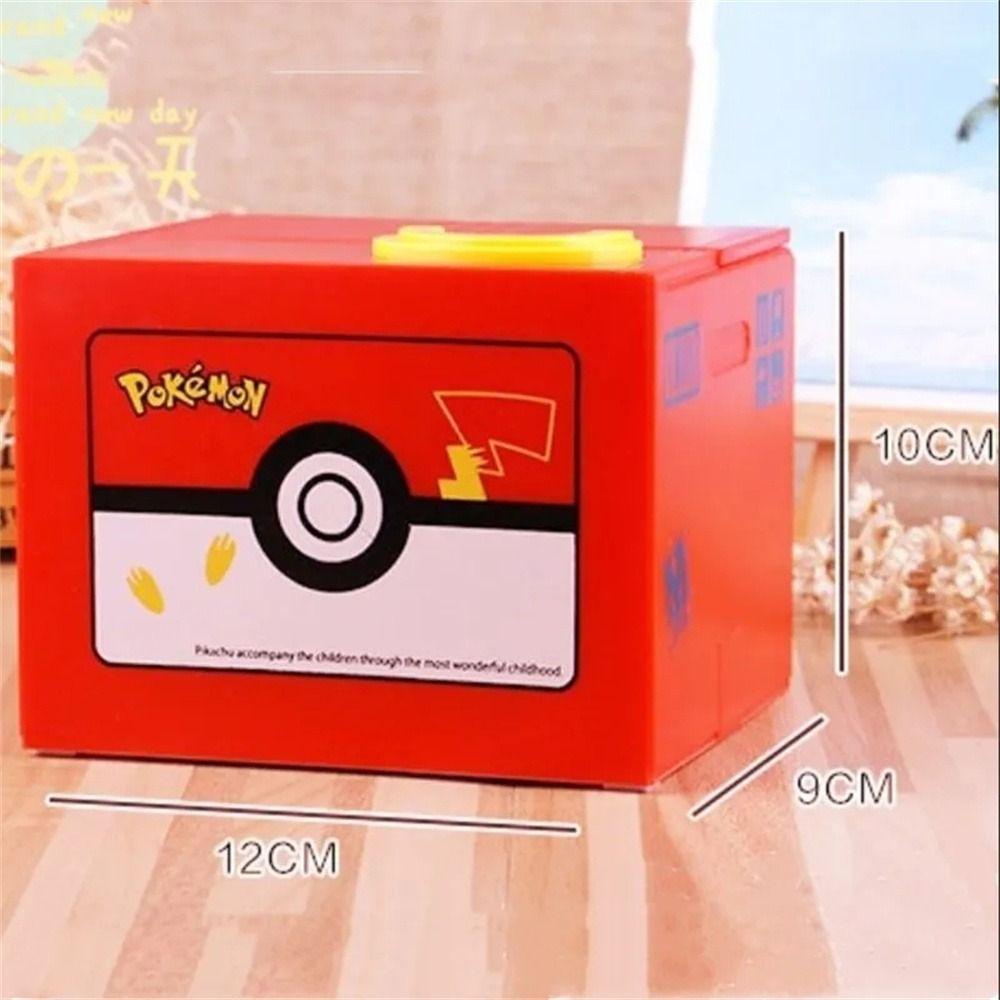 NEEDWAY Needway Celengan Natal Mainan Anak Mencuri Koin Pikachu Action Figure Elektronik Kotak Uang Money Safe Box