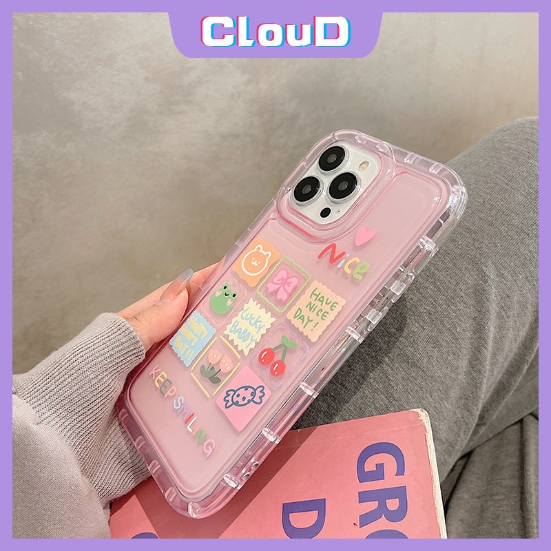 Casing Realme C35 C25Y C12 C15 C33 C11 2020 C21Y C20A 6i 5 5i 5s C25 C20 C3 C1 C2 C25s C11 2021 Shockproof Airbag Kawaii Kartun Hewan Beruang Kecil Katak Tpu Soft Cover Lucu