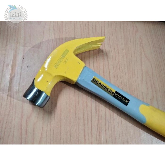 PALU KAMBING BENISON 16 oz PALU KAMBING GG FIBER TUKANG CLAW HAMMER OLS Benison Work Palu Kambing 16 OZ Claw Hammer Gagang Fiber KUALITAS TERJAMIN