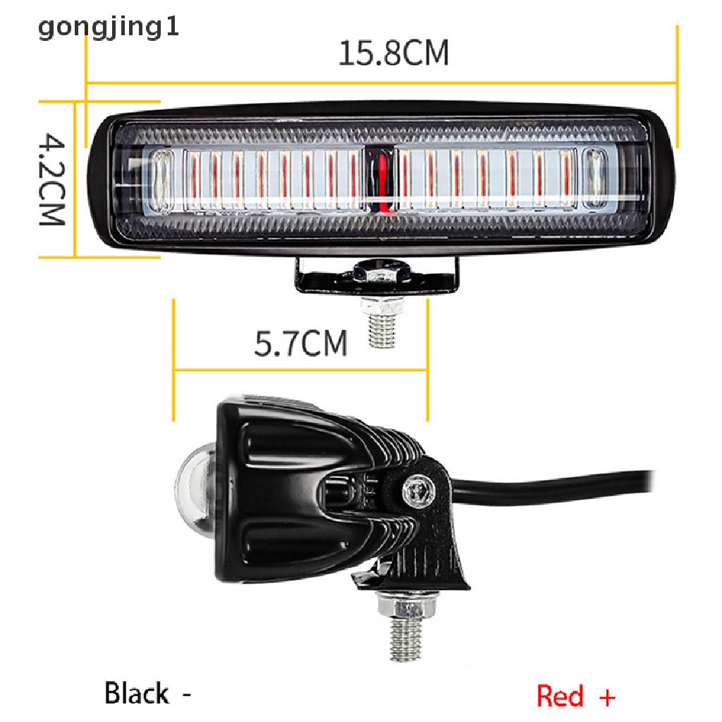 Ggg 15led 30W Forklift Truck RED Line Warning Lamp Safety Lampu Kerja 10-80V ID