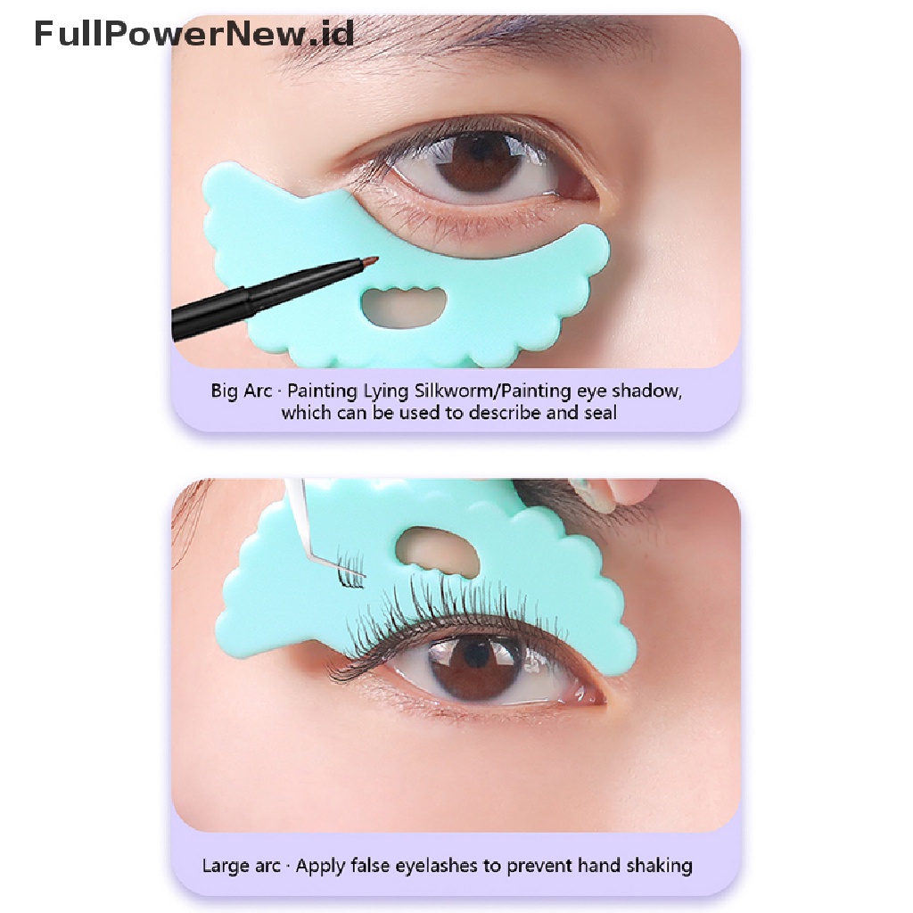 Power Drawing Aid Alat Bantu Eyeliner Eyeliner Stencils Wing Tips Eyeliner Locator ID