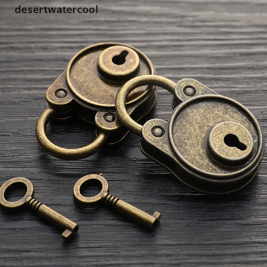 Deid Gembok Vintage Gaya Lama Lock Notebook Koper Antik Bronze Plated Padlock Martijn