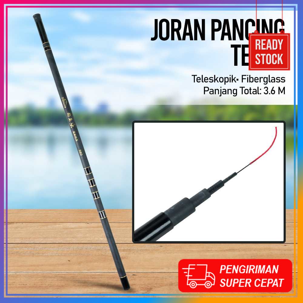 Bisa COD Diaoyule Joran Pancing Fiberglass Fishing Rod - DW360 Toko Pancingan Alat Pancing Mancing L