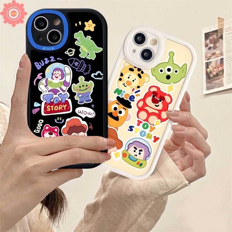 Toy Story Cute Cartoon Case Untuk Infinix Hot11 10s 11s 10 9 Play 10T Hot 10 Lite 10T 11 10s 11s Note8 Smart 56 Lovely Strawberry Bear Manyo Pelindung Lensa Soft Tpu Back Cover