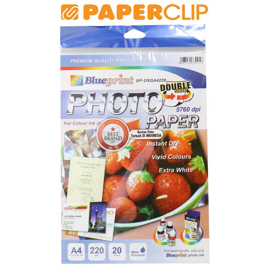 

KERTAS FOTO / PHOTO PAPER BLUEPRINT BP-SGA4220 DOUBLE SIDED