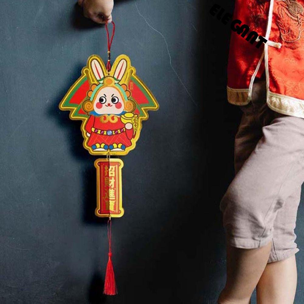 [Elegan] Dekorasi Imlek Dapat Digantung Tiga Dimensi 2023tahun Baru Kelinci Chinese Rabbit Year Spring Festival Supplies