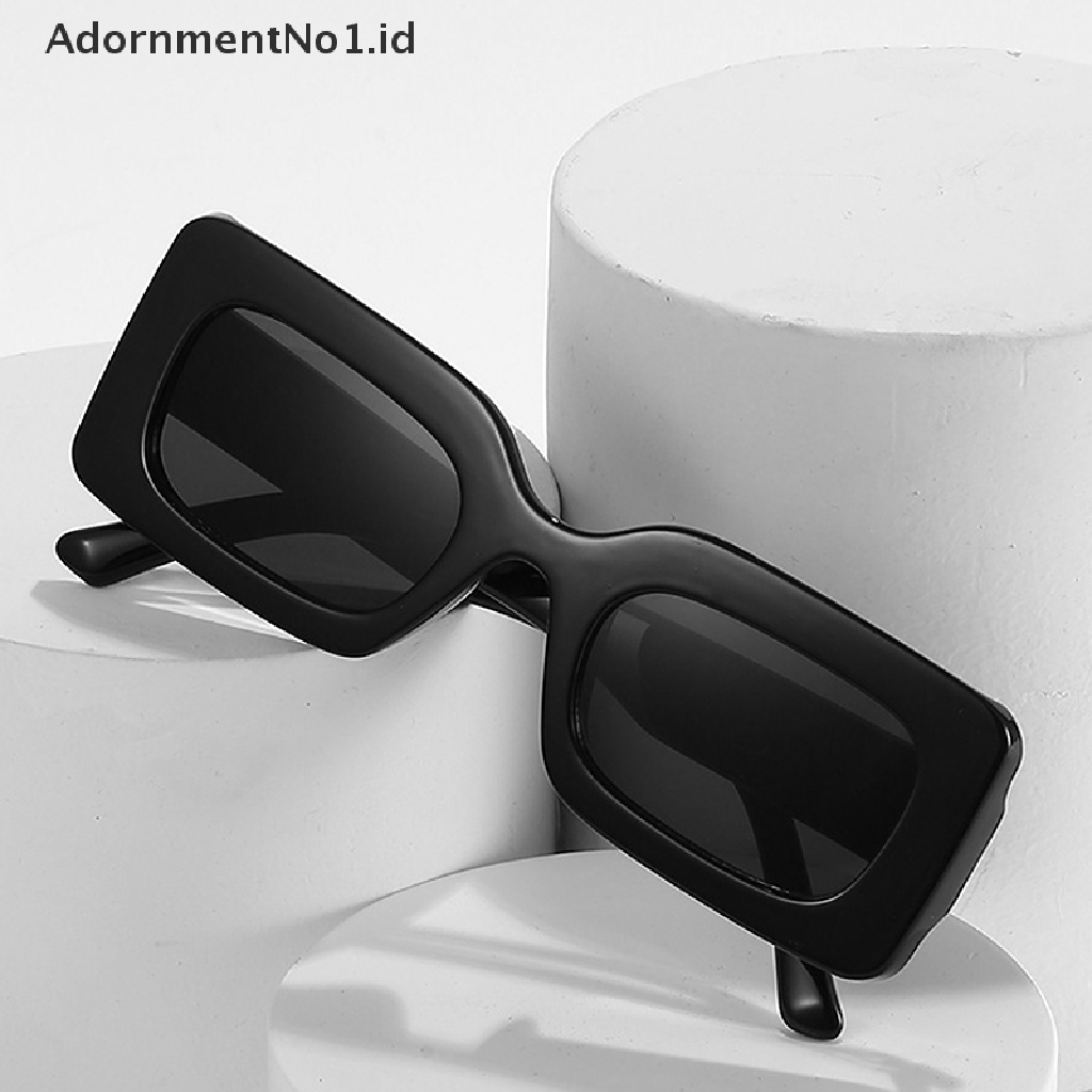 [AdornmentNo1] Square Sunglases Lady Hexagon Kacamata Matahari Wanita Bingkai Putih Kacamata Memancing Gold Grey Eyewear Lentes [ID]