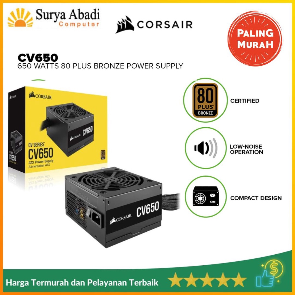 PSU Corsair CV Series CV650 650W CV 650 | 80 Plus Bronze