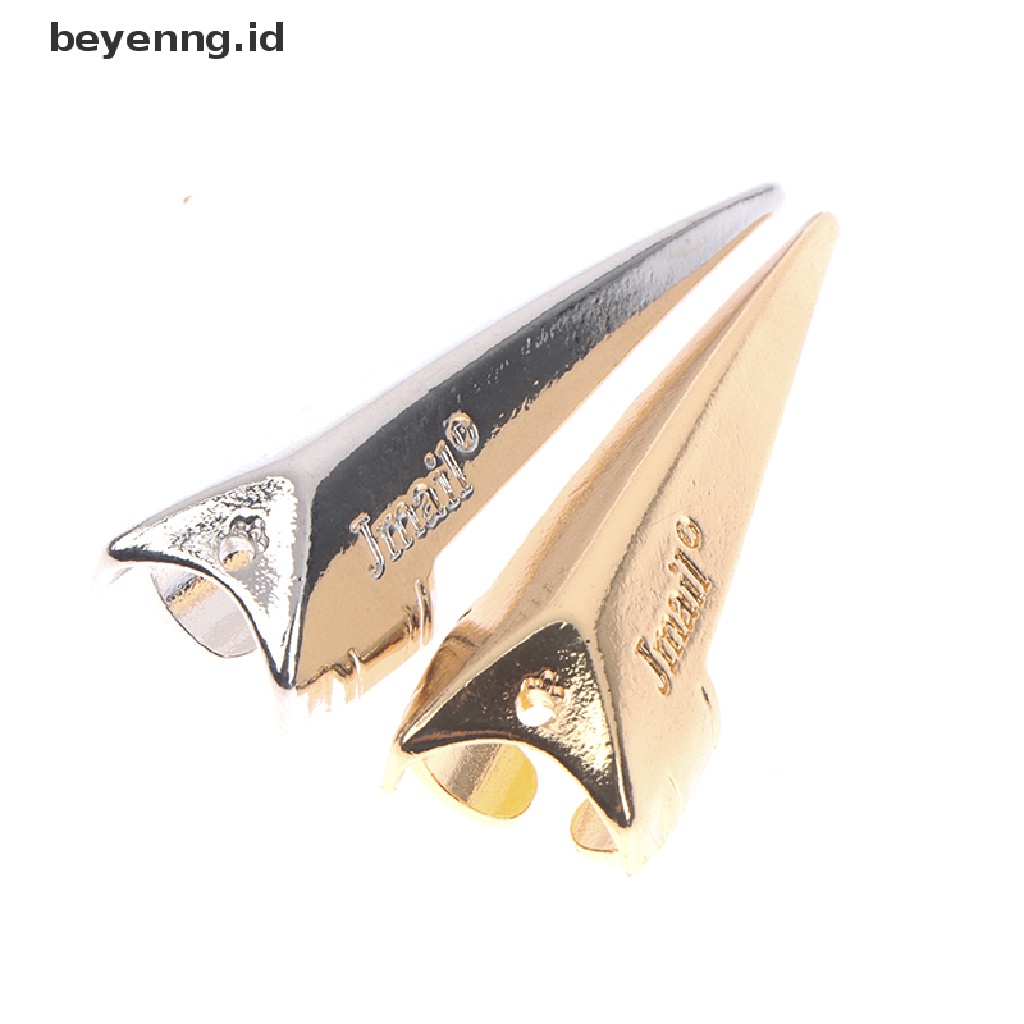 Beyen Metal Parg Finger Tip Ring Hair Sectioning Comb Mengepang Rambut Tenun Curling ID