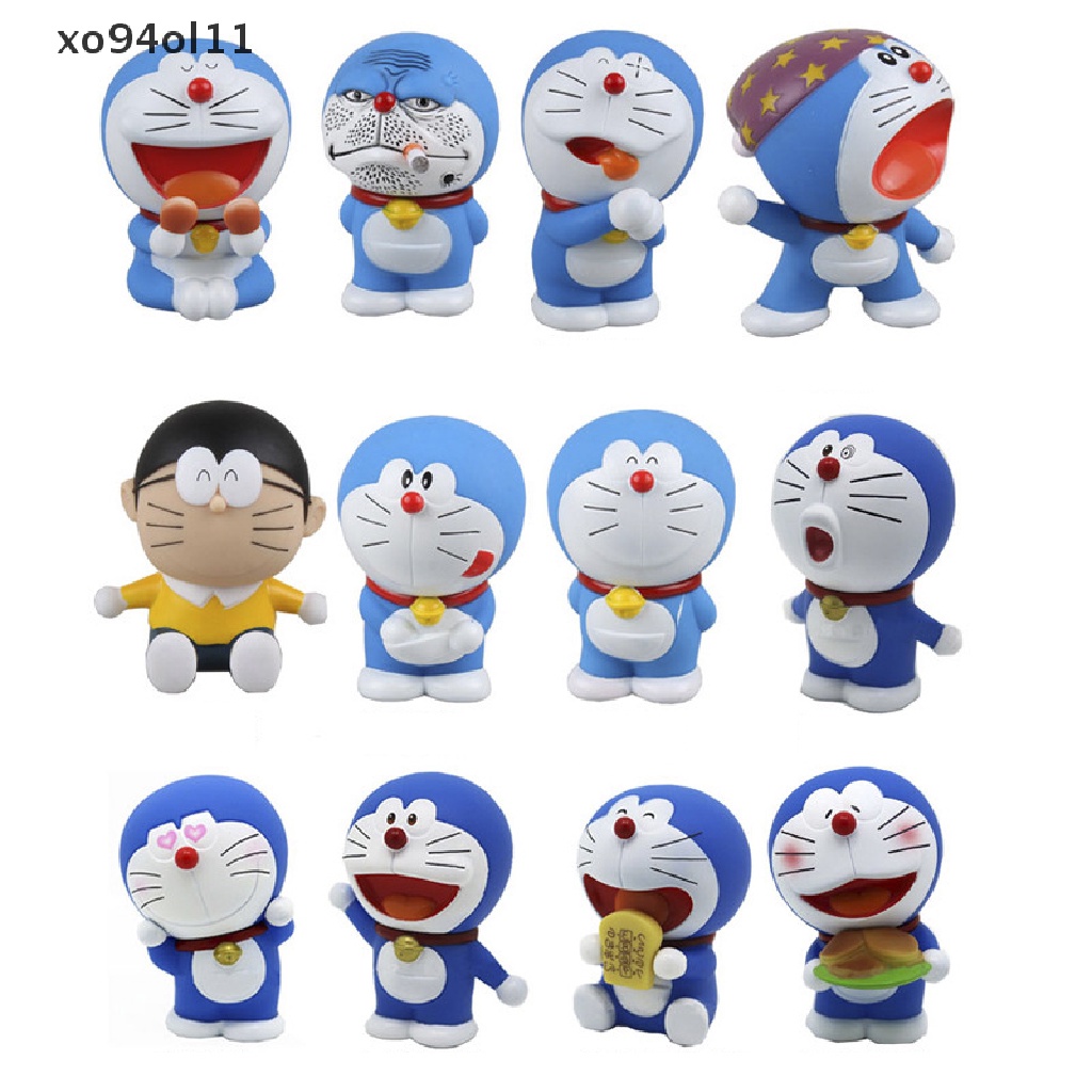 Xo Kawaii Anime Doraemon Nobita Nobi Action Figure Model Mainan Boneka Koleksi Lucu OL