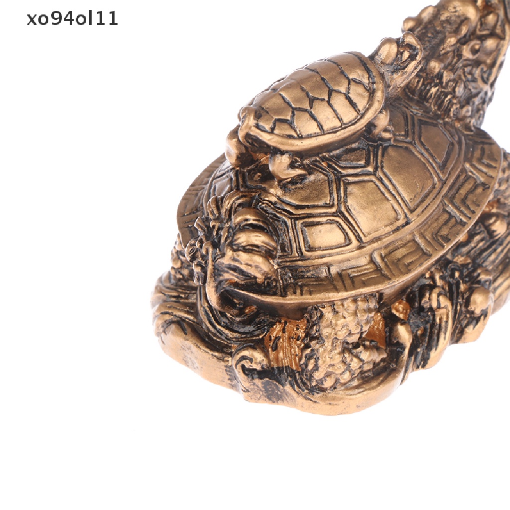 Xo Rejeki Ibu Anak Turtle Body Dragon Head Ornamen Dekorasi Rumah Kantor OL