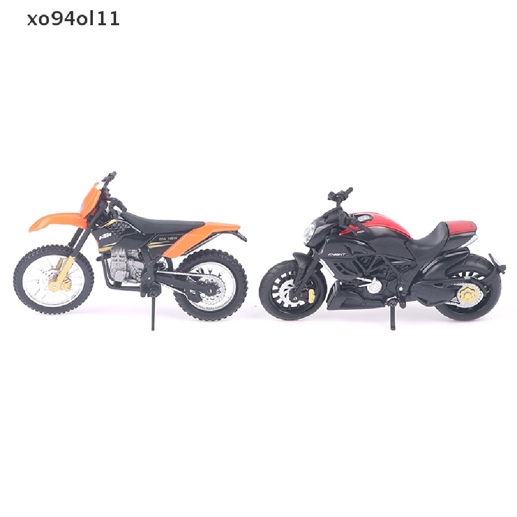 Xo 1Pc 1:18 Ducati Monster900/KTM450 Statis Die Cast Kendaraan Model Motor Mainan OL