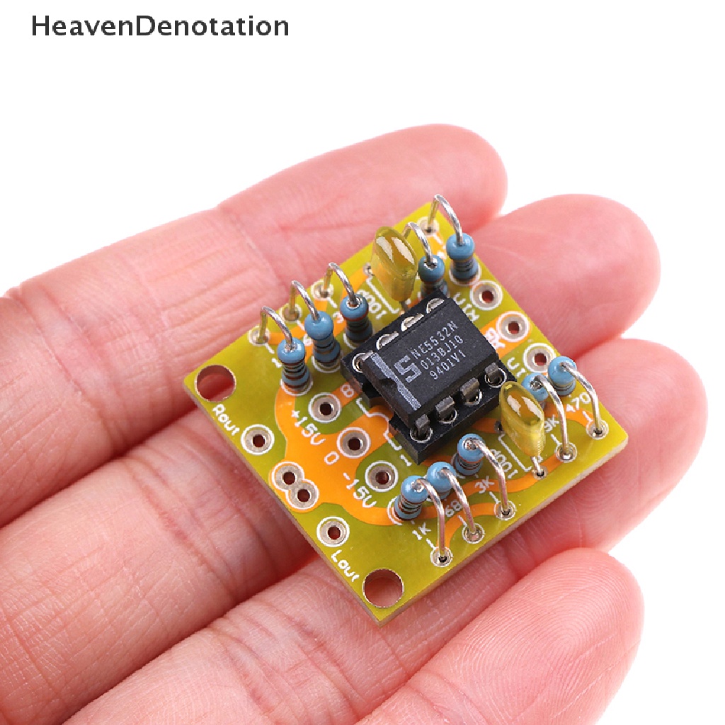 [HeavenDenotation] Dual OP Amp Board Preamp DC Amplifikasi PCB Untuk NE5532 OPA2134 OPA2604 AD826 HDV