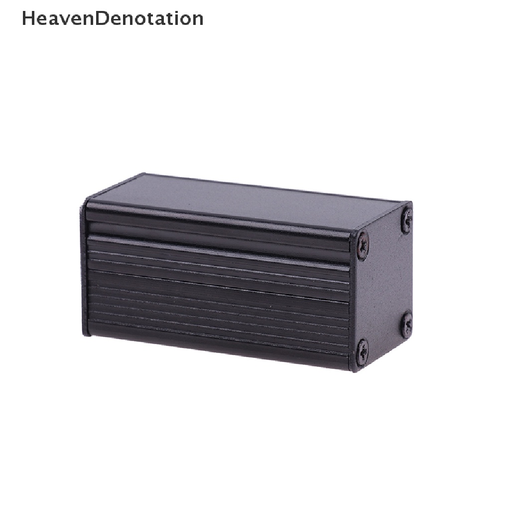 [HeavenDenotation] Kandang Aluminium Hitam DIY Extruded Kotak Proyek Elektronik 25x25x50mm Untuk Unit Power Supply HDV