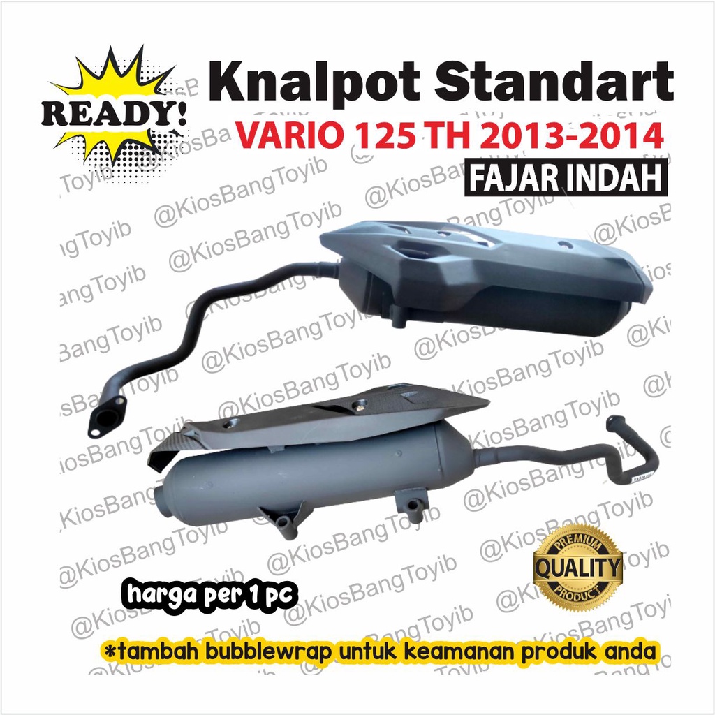 Knalpot Standart Standar ORI Honda VARIO 125 2013-2014 (Fajar Indah)