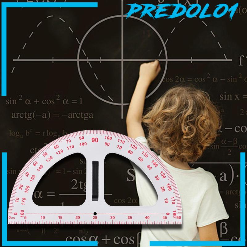 [Predolo1] Busur Derajat Busur Derajat Math Protractor Dengan Gagang Removable Gambar Carpenter 19.69inch