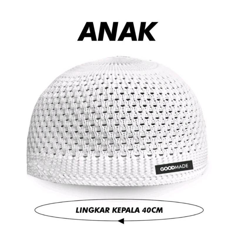 GOOD MADE - Peci Anak Rajut Polos | Peci Rajut Anak Sahaleh | COD