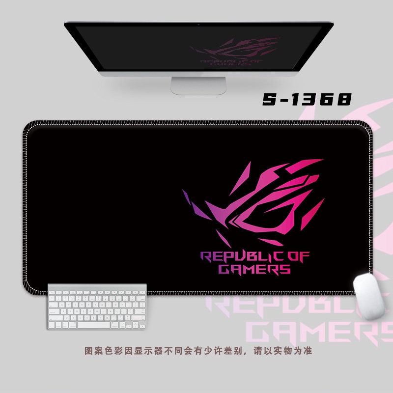 Rog Eye Mouse Pad Oversized Table Pad Alas Keyboard Komputer Esport Pria, Alas Tulisan Siswa