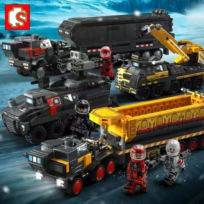 KKV SEMBO Block Mainan Brick Mobil Truk Wandering Earth (Random)