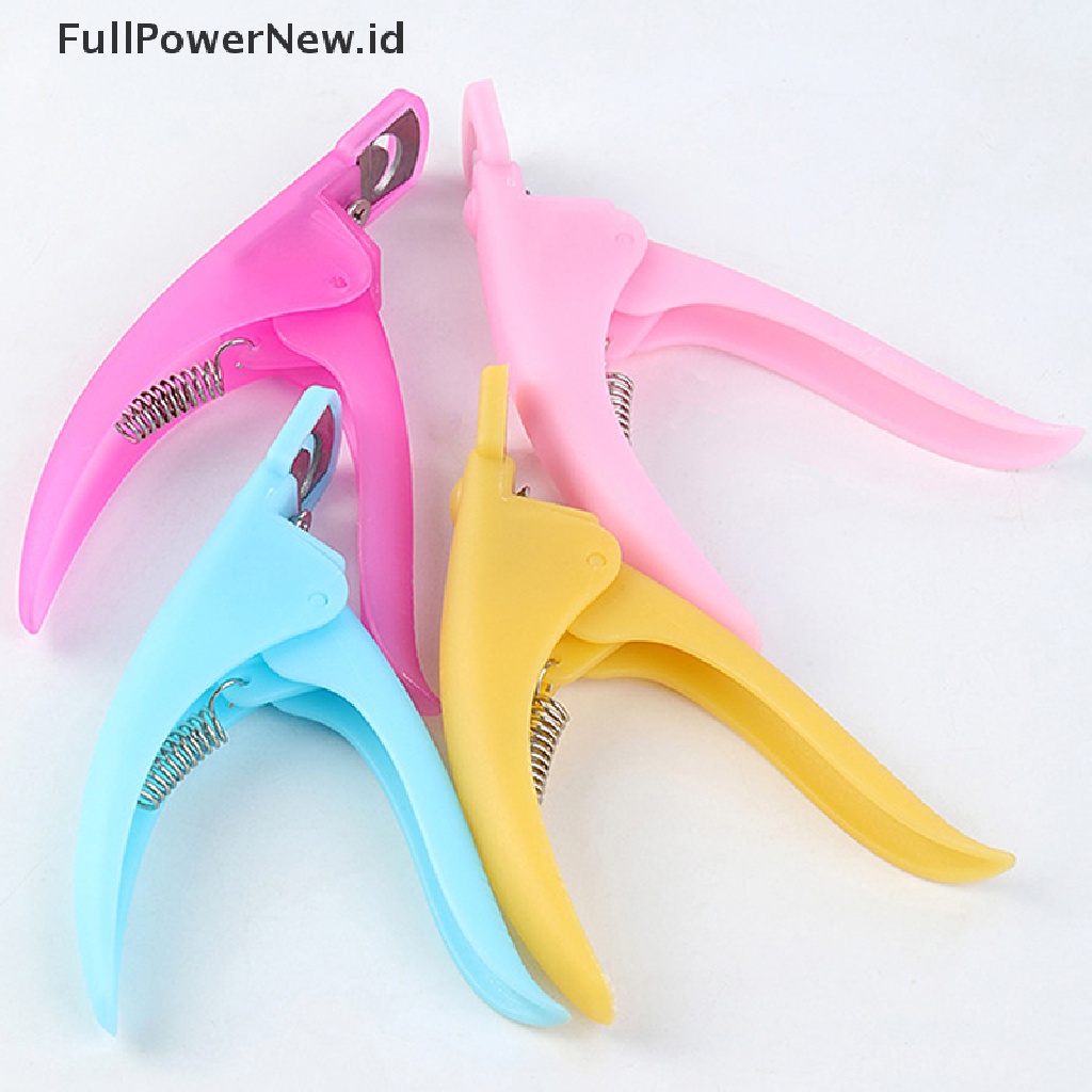 Power 1PC Gunting Kuku Gunting Kuku Palsu U-Edge Manicure Tips Cutter Nail Art ID