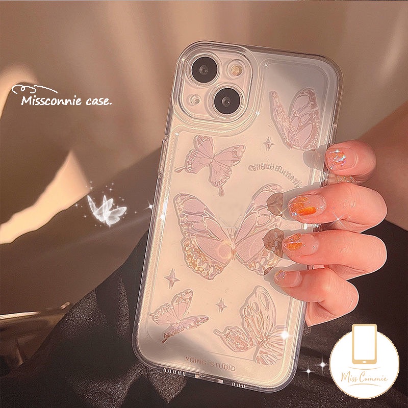 Ins Fantasy Butterfly Case Infinix Hot 10 20s 10t 20 9 8 10s 12i 11s 10s NFC Smart 4 5 6 Plus Hot 9 11 10 12 Play Note 12 G96 12 10 Pro 12 2023 Transparan Lembut Tpu Belakang Sarung