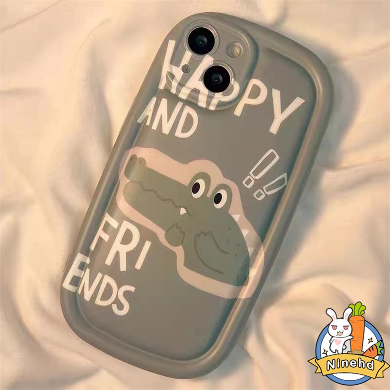 Samsung A14 A04s A04 A03s A03 A13 A12 A22 A32 A23 A52s A52 A72 A71 A51 A54 A34 A11 A02s A50 Kagum Little Crocodile Sabun Phone Case Anti Gores Shockproof Pelindung Case Silikon