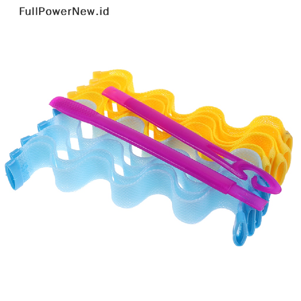 Power 10pcs Gelombang Air Magic Curlers Formers Leverage Spiral Alat Penata Rambut 30cm ID