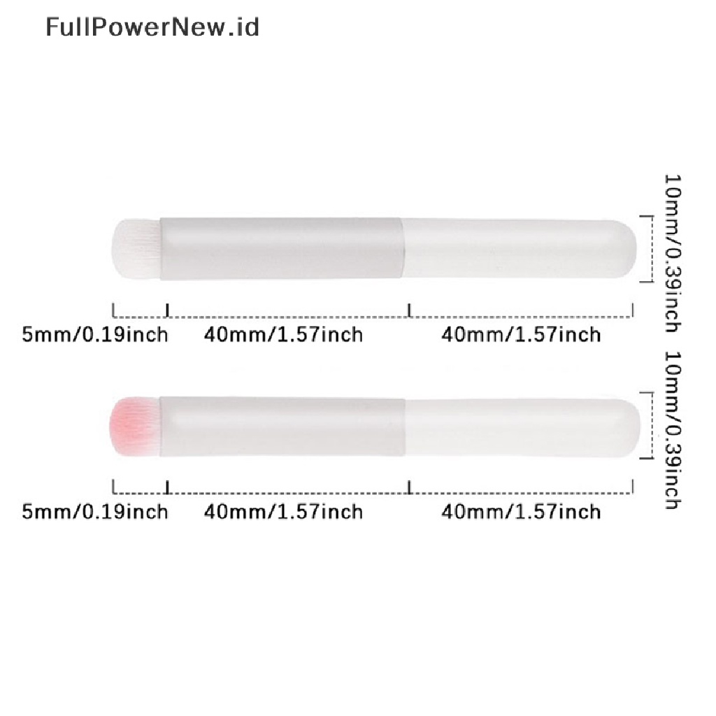 Power Round Head Lip Brush Concealer Brush Kuas Makeup Noda Bibir Matte Mini ID