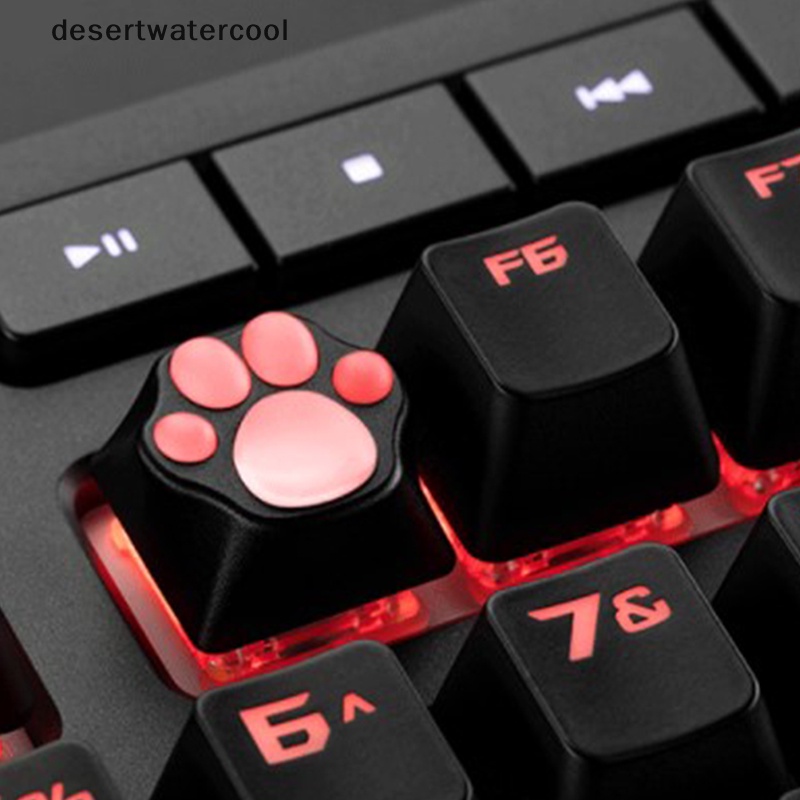 Deid Kepribadian Disesuaikan ABS Silikon Kitty Paw Artisan Cat Paws Keyboard keyCaps Martijn