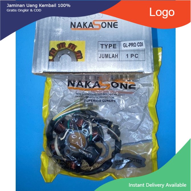 AGC Spoll Spool Assy + Pulser Motor Komplit Stator Spul Honda Gl Pro Cdi