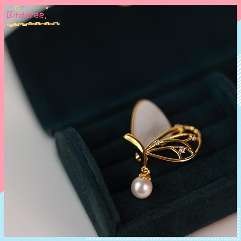 [Readystock❤️COD]Bros kupu-kupu Pin Mutiara Aksesori Peniti Jas Wanita- BS